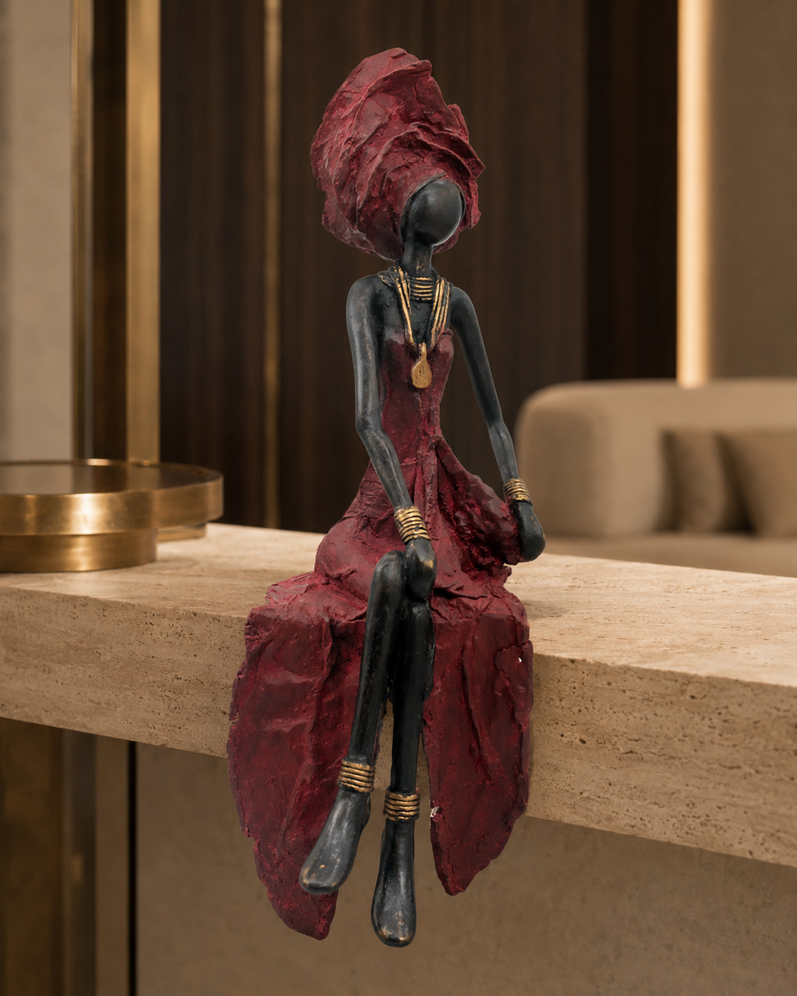 Statue Bronze Madame Cassis 40 cm