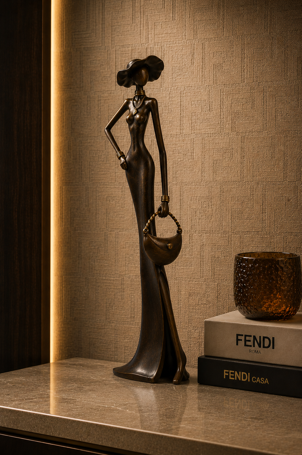 Statue Bronze Élégance 55 cm