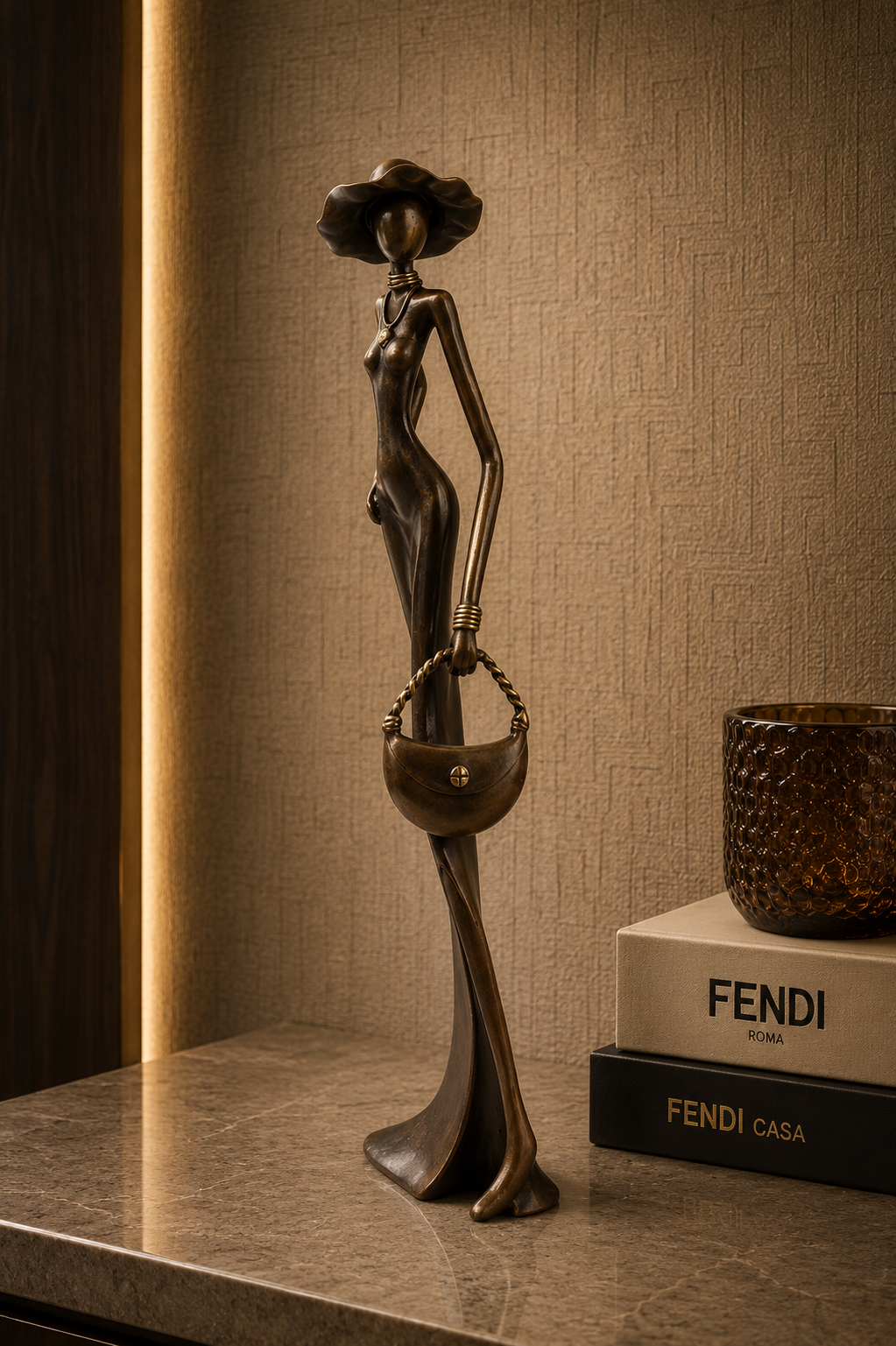 Statue Bronze Élégance 55 cm