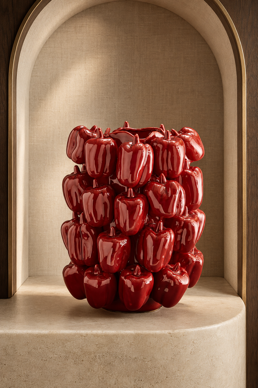 Vase Paprika — Céramique Rouge