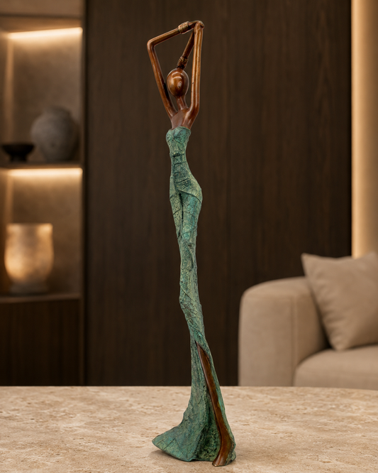 Statue Bronze Madame Émeraude 55 cm