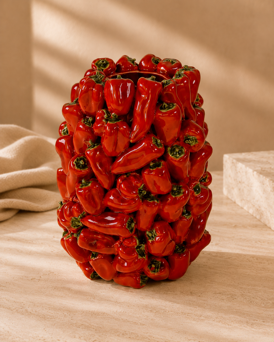 Vase Poivron Rouge — Céramique