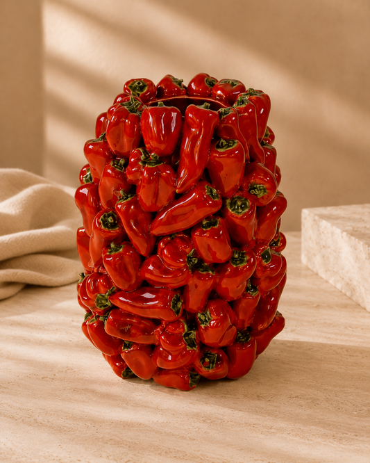 Vase Poivron Rouge — Céramique
