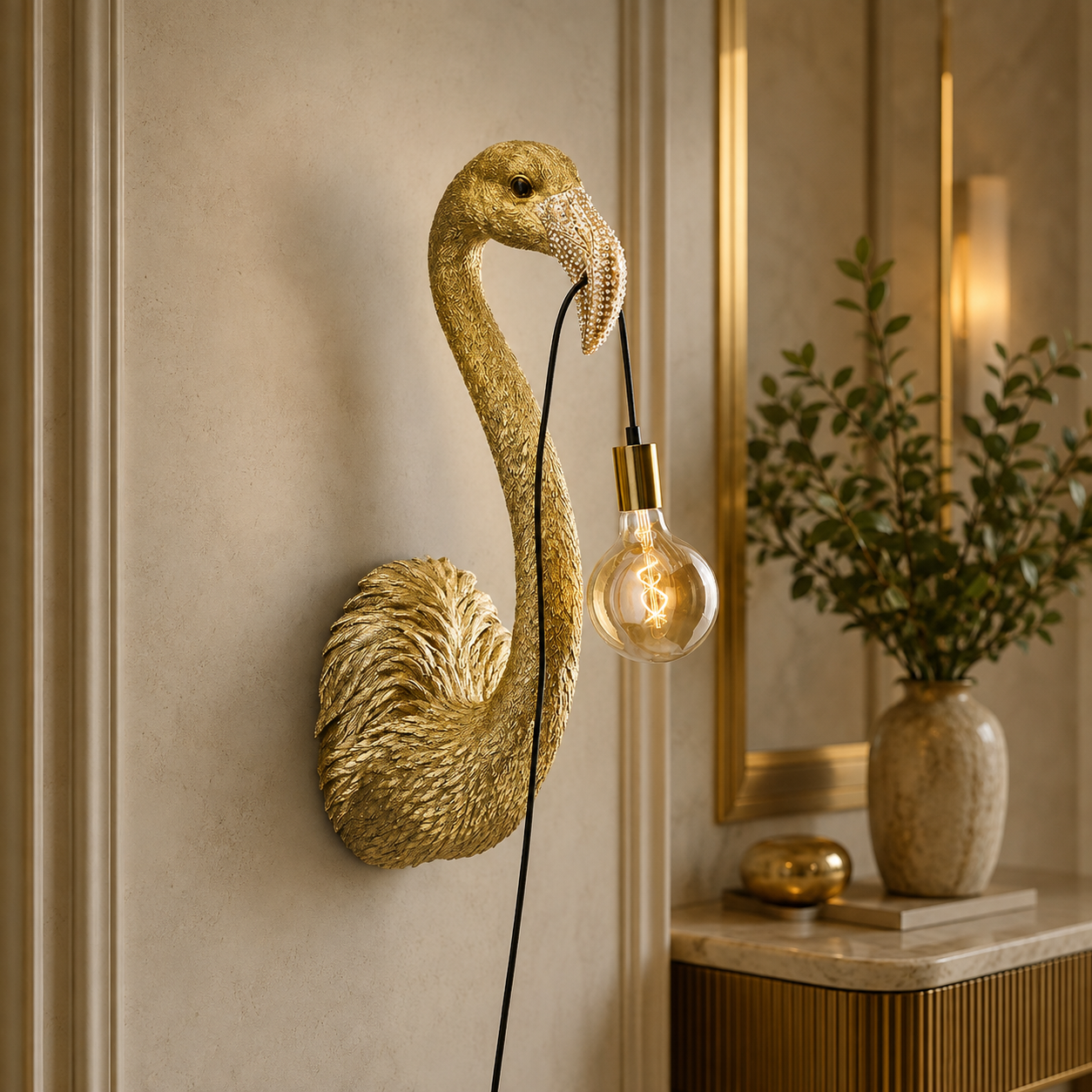 Tiffany — Applique Murale Sculpturale, Édition Gold